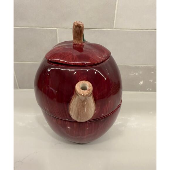 Vintage Apple Tea for One Set - Peggy Jo Ackley Style - Picture 4 of 10